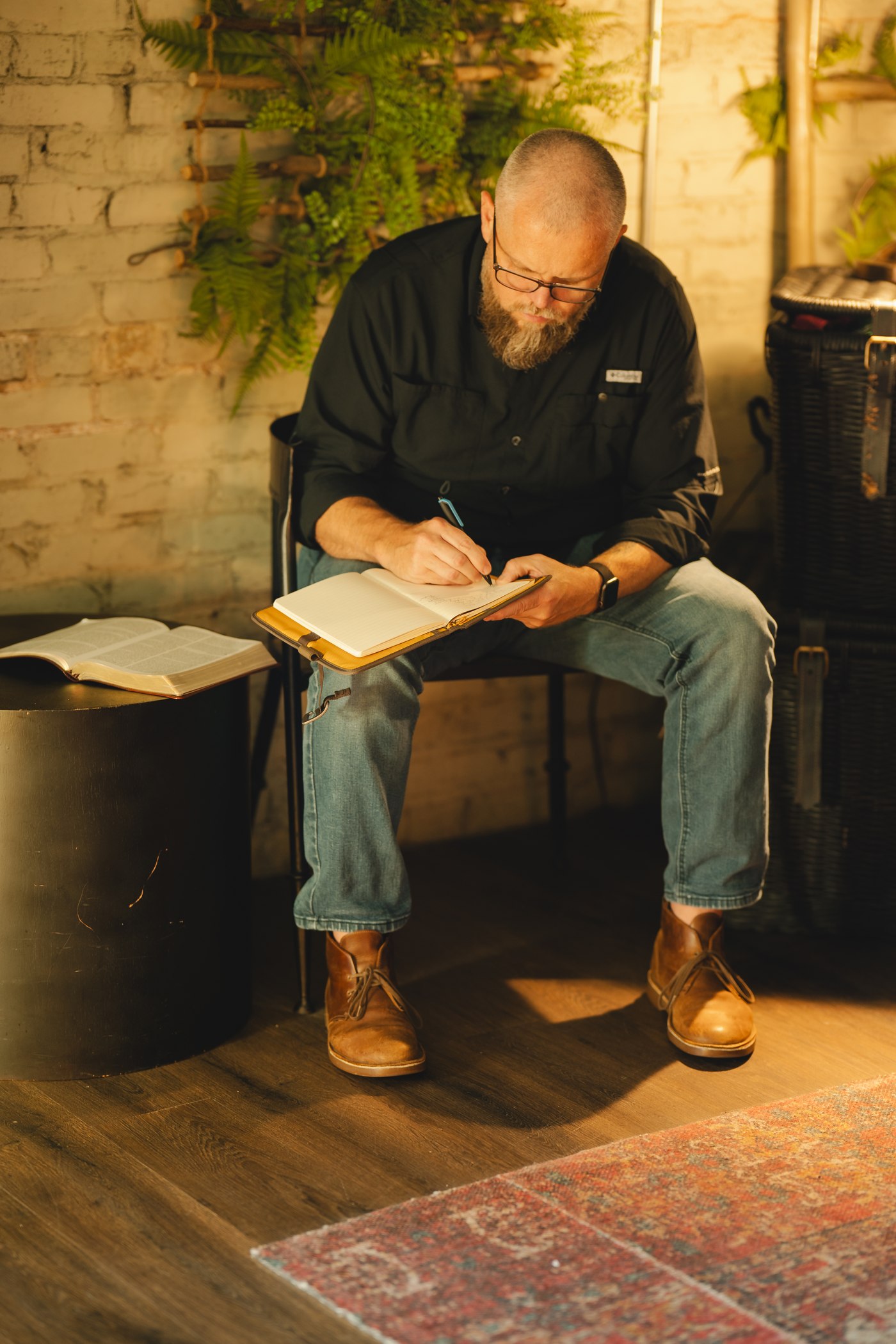 Chad Merrell journaling