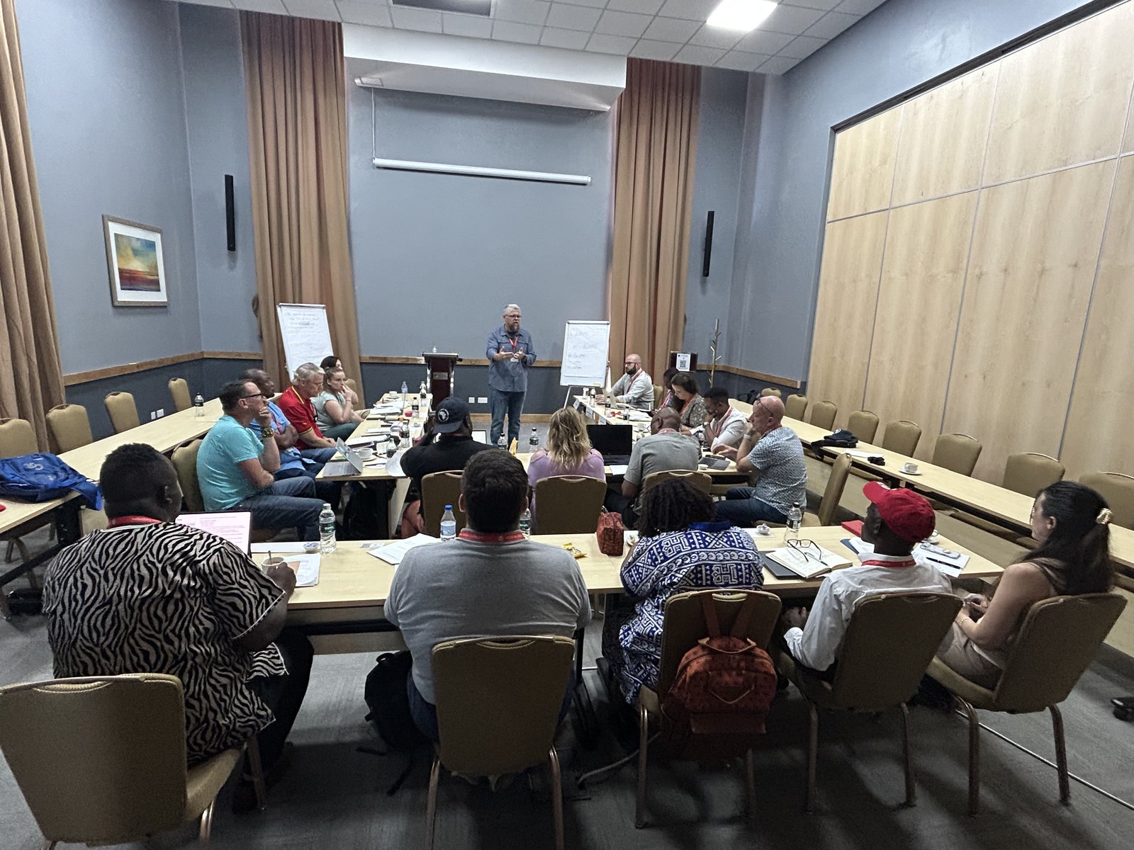 Chad Merrell leading a leadership training session